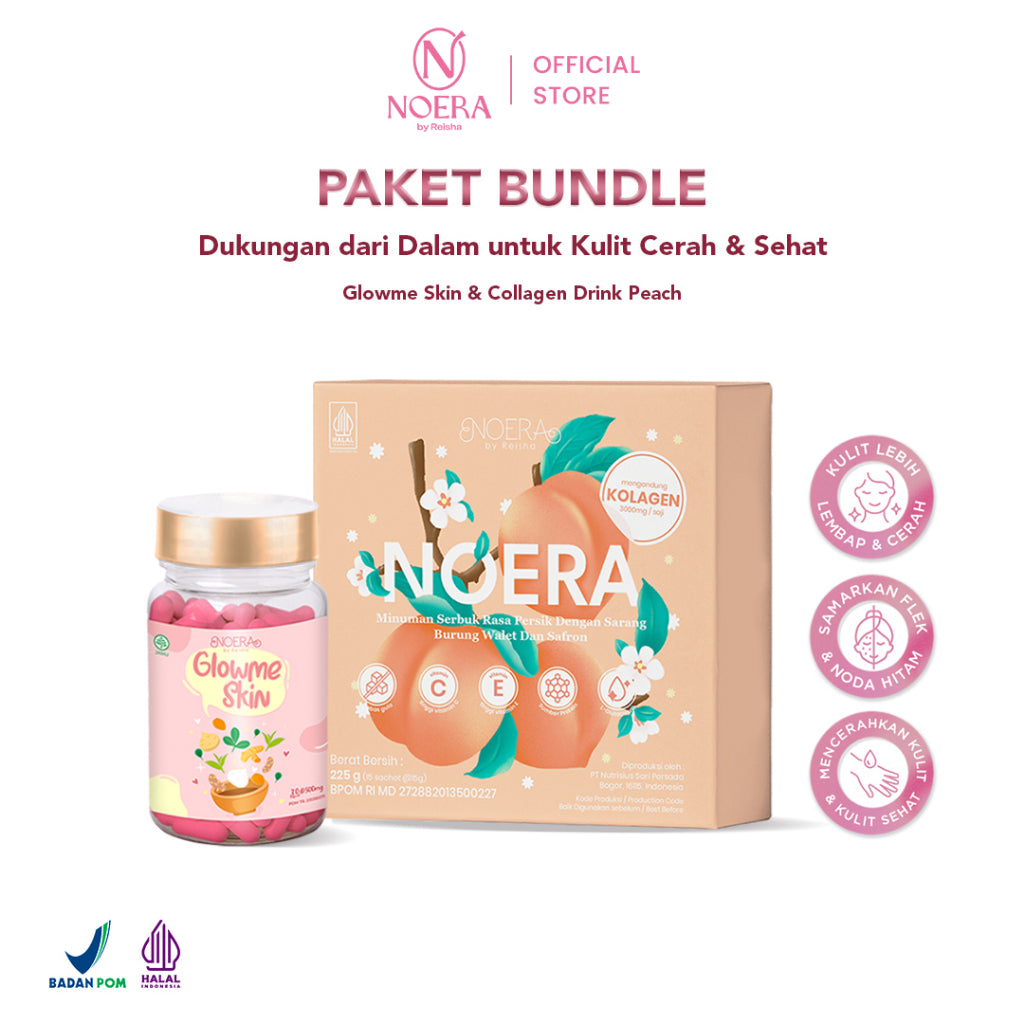Noera Paket Collagen Drink & Glow Me Skin | Improved Formula