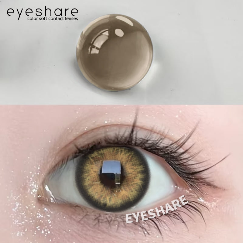 Eyeshare Softlens Minus Gray Brown 1Pasang Softlens Murah