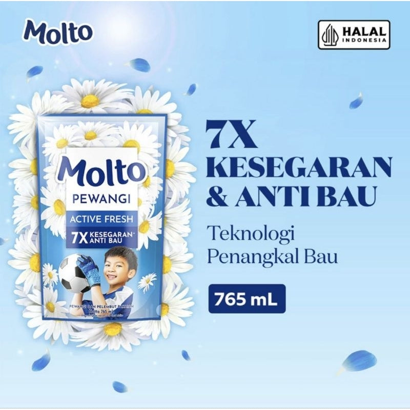 Molto Pelembut & Pewangi Pakaian Hijab Refill 765 ml