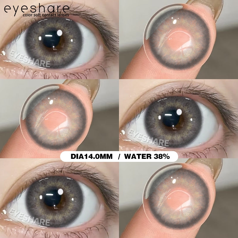 Eyeshare Softlens Blue Big Eyes 14.5mm 14.2mm 1Pasang Soft Lensa Kontak Soflen Blue