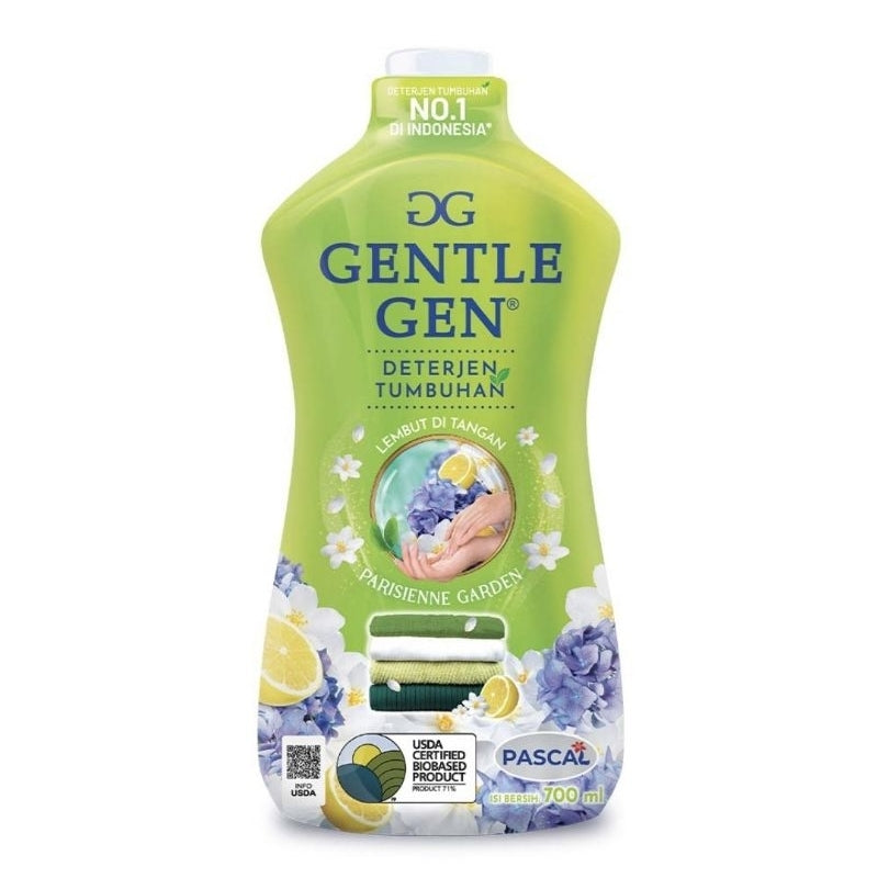 Gentle Gen Deterjen Cair Tumbuhan 700 Ml Aroma French Peony