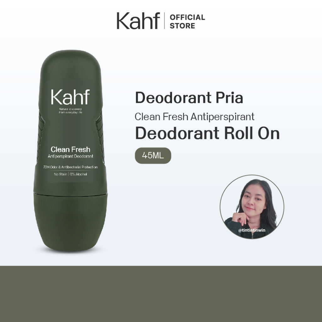 [TINTINTINWIN'S PICKS] Kahf Deodorant Roll On Antiperspirant 45 ml - Deodorant Pria