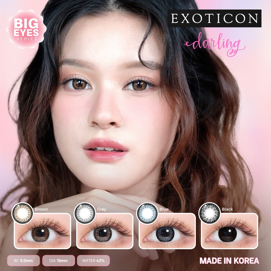 Exoticon Softlens Darling Series Grey | Brown | Black | Blue | Soflens Big Eyes | Soflens Minus