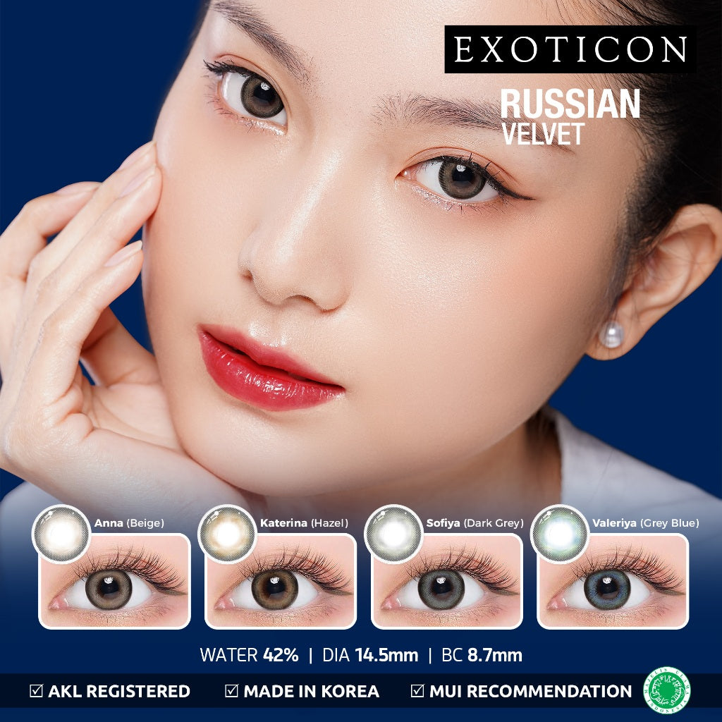 Exoticon Softlens New Russian Velvet Series Katerina | Sofiya | Anna | Valeriya | Soflens Korea