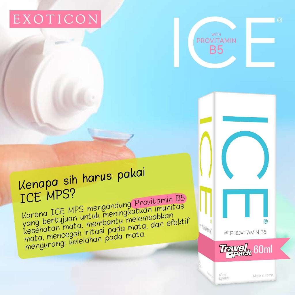 Exoticon Solution - Cairan Pembersih Softlens ukuran 60 ml, 100 ml, 150 ml | Tetes Mata A+ 10ml