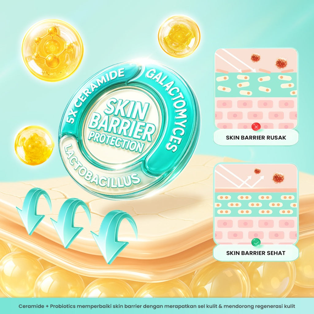 【BIG SIZE】Hanasui Ceramide Probiotics Moisturizer Gel 100ml - Pelembab Ringan Lembap Perbaiki Skin Barrier dan Mencerahkan