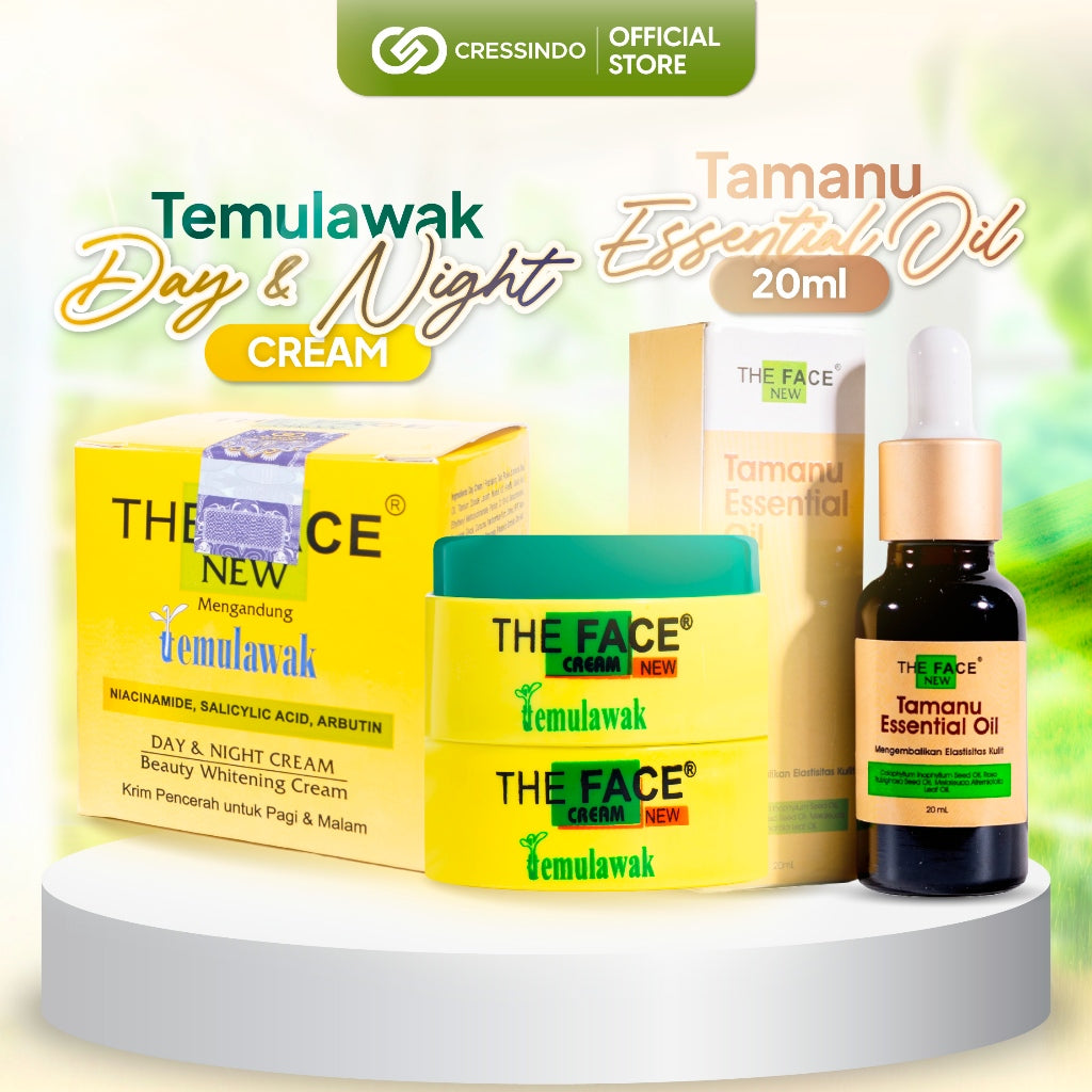 [ IMPROVED FORMULA ] THE FACE Temulawak Day & Night Cream Netto 30gr With 5% Niacinamide