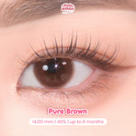 PINK RABBIT Softlens Pure Brown - Normal, Minus 0.5 S/D 10.00 (1PCS/Sebelah) / Soflen / Soflens / Soflent / Softlen  / Soft Lens / Softlense / Softlens Coklat / Softlens Murah / Lensa Mata / Lensa Kontak