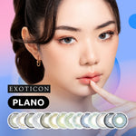 Exoticon Softlens Blue , Green Series (Plano Only) | Soflens Normal | Soflens Biru | Soflens Hijau