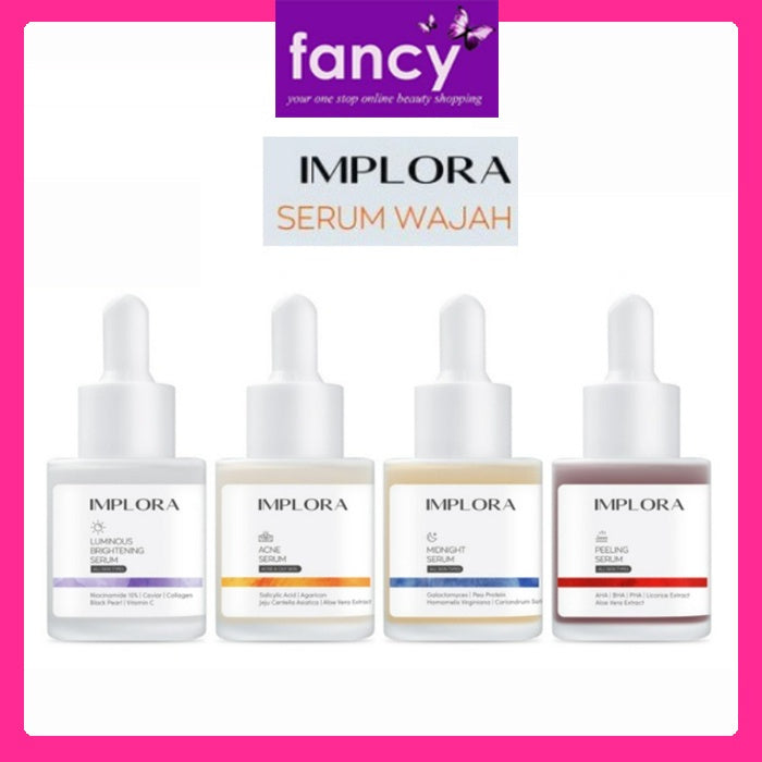 Implora Serum Wajah PROMO Bird Nest / DNA Salmon / Bakuchiol 20 ml
