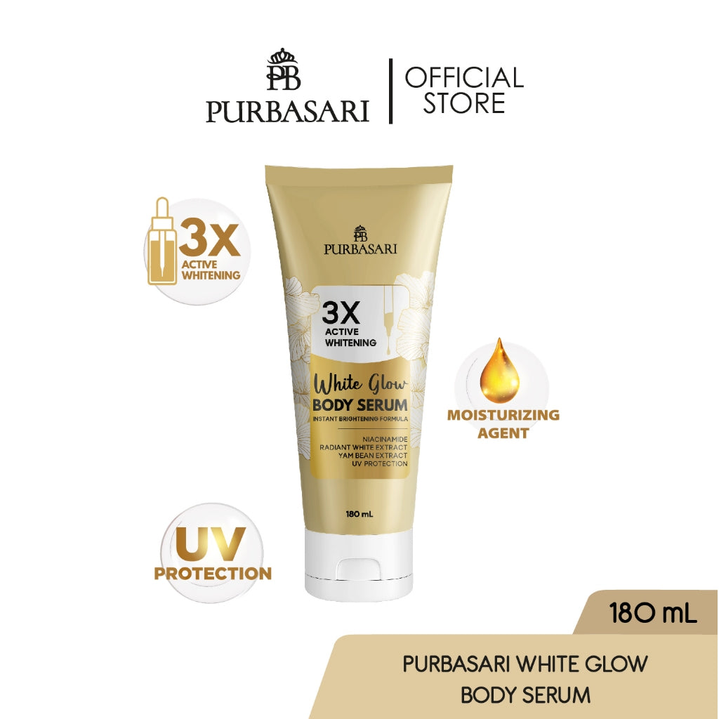 [DAPAT 2] Purbasari Body Serum Series / Body Serum Purbasari Whitening 180 gr + Lulur Mandi 100 gr
