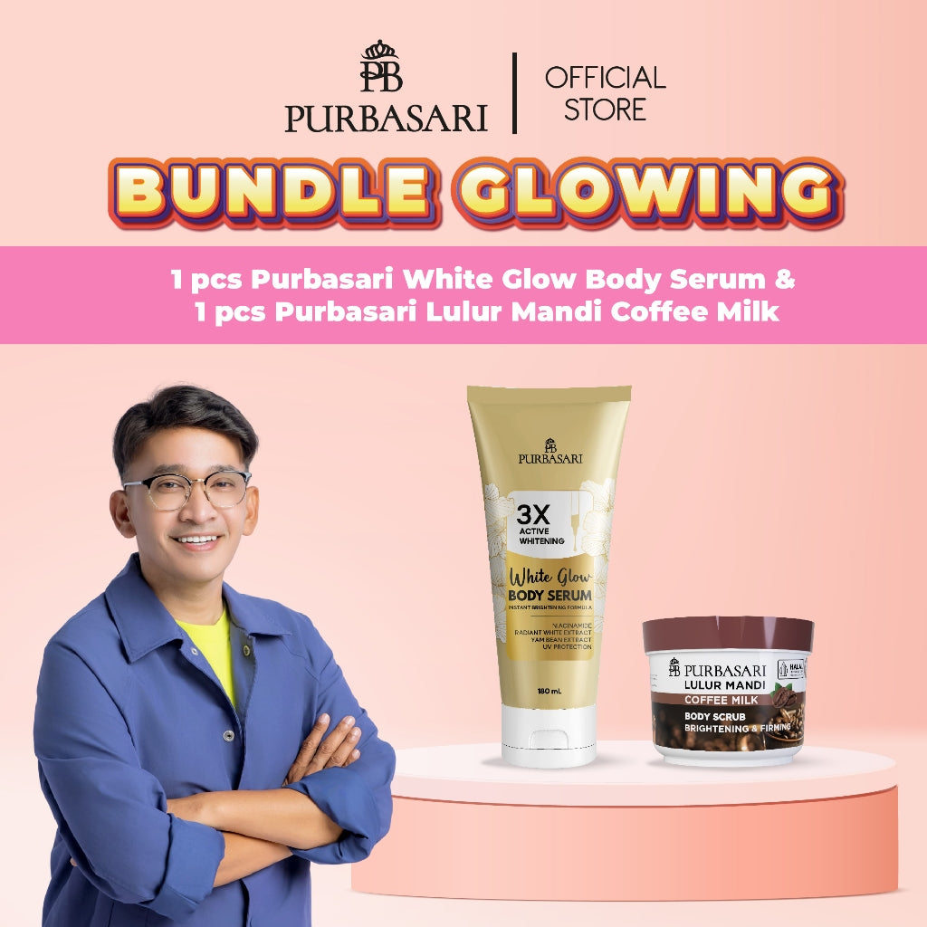 [DAPAT 2] Purbasari Body Serum Series / Body Serum Purbasari Whitening 180 gr + Lulur Mandi 100 gr