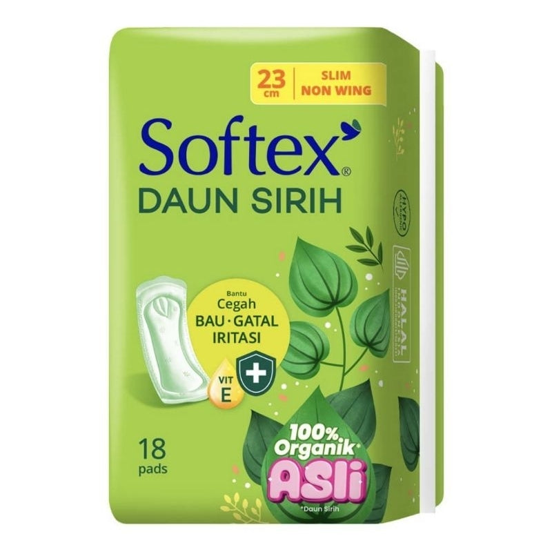 Softex Daun Sirih Pembalut Wanita Non Wing 23 cm 18 pcs