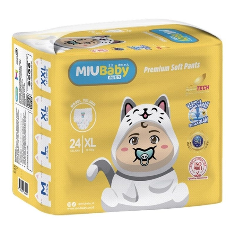 Miu Baby Popok Celana Bayi Premium Soft XL-24