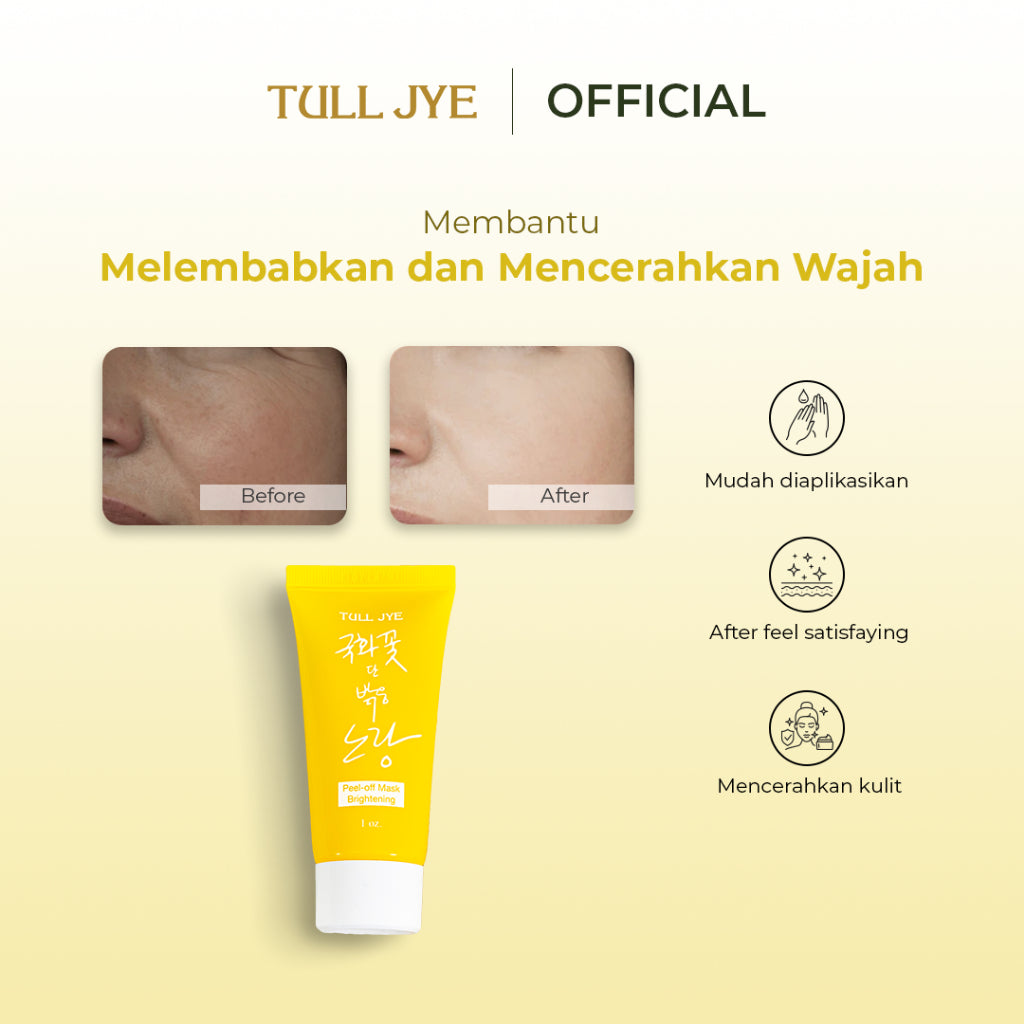 Tull Jye Peel Off Mask (Yellow=Brightening) (28,35Gr)