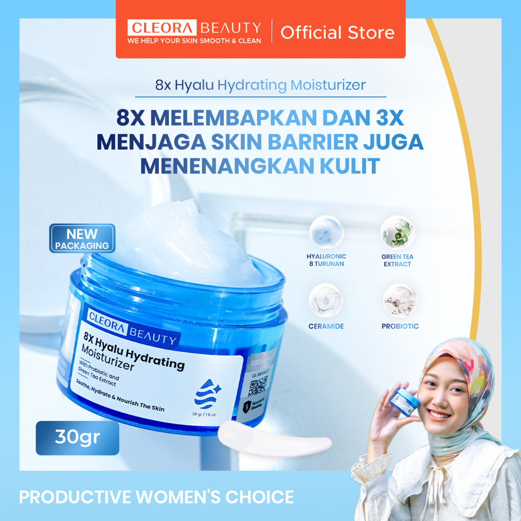 Cleora Brightening Acne Care Set Special 4in1 - Paket Skincare Wanita Pria Sabun Cuci Muka, Serum Eksfoliasi, Moisturizer Gel, Obat Totol Jerawat dan Bekasnya, Mencerahkan Wajah & Perbaiki Skin Barrier