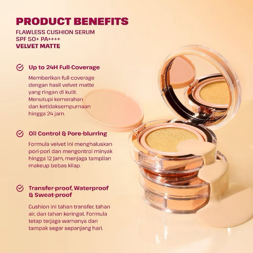 [NEW] ESQA Flawless Cushion Serum Matte SPF 50+++