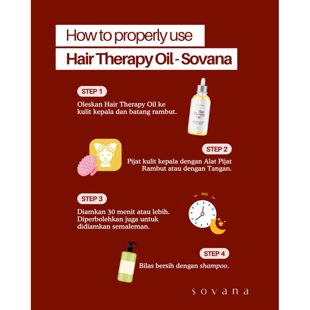 Hair Therapy Oil - SOVANA | Hair Oil Resep Turun Temurun Oma