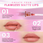Hanasui Next Level Liplast Cream - Liplast Cream Tahan Lama Pigmented Matte Finish Maximum Coverage Ringan