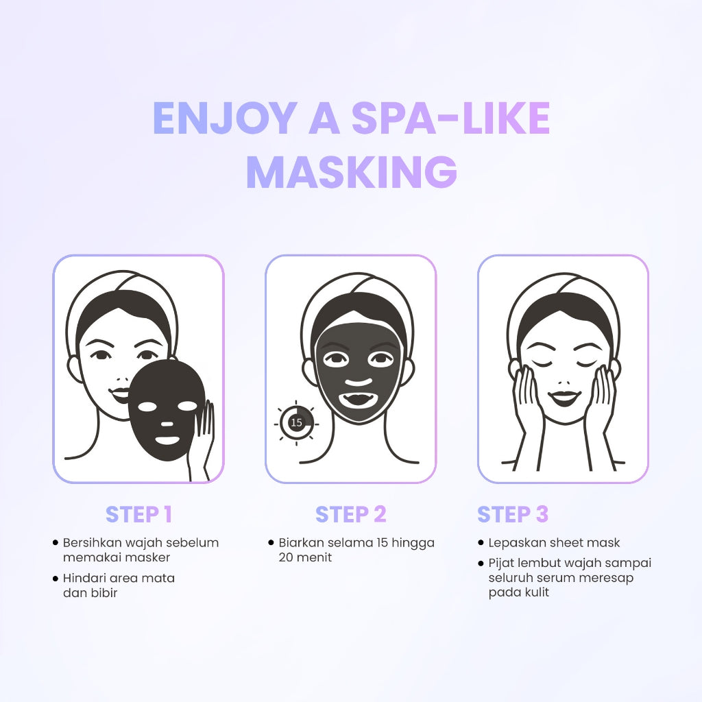YOU Radiance Glow Sakura Extract Serum Mask Serum Pencerah Sheet Mask Brightening Atasi Kulit Kusam Berminyak dan Sensitif