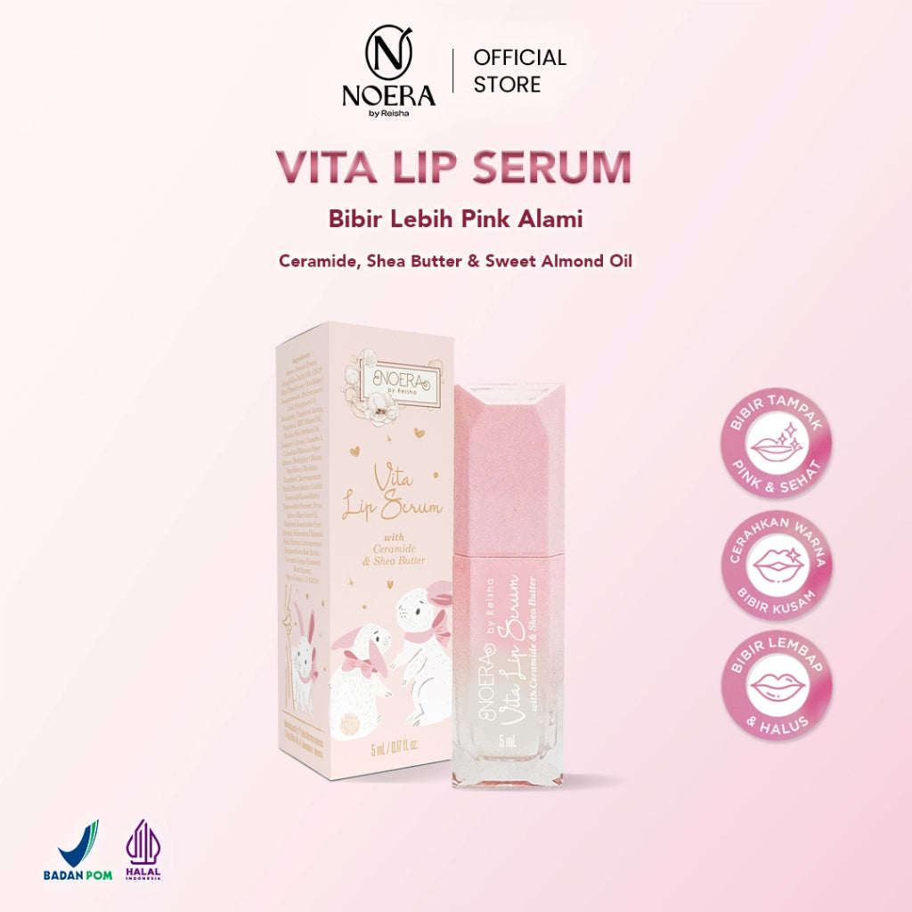 Noera Vita Lip Serum Ceramide & Shea Butter Improved Formula
