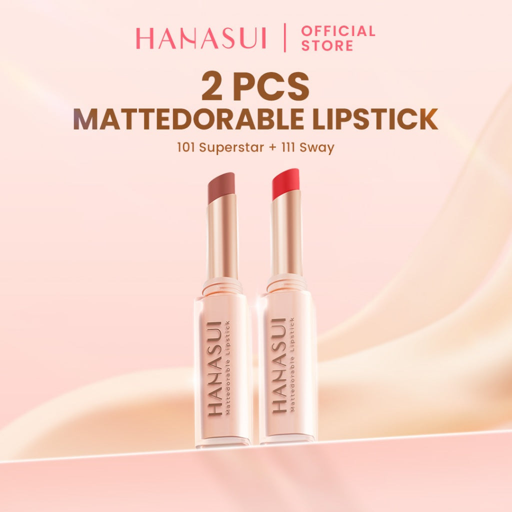 Hanasui Mattedorable Lipstick Special Bundling
