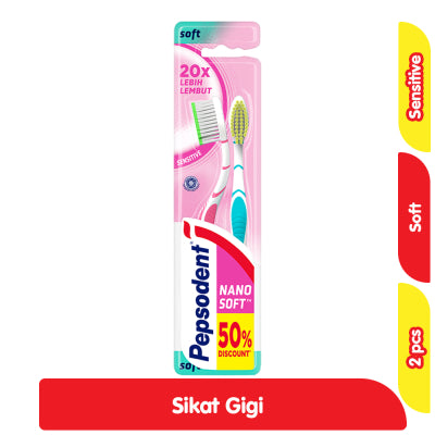 Pepsodent Sikat Gigi Gentle Care Soft / Gentle Soft / Brilian Soft /  Sensitive