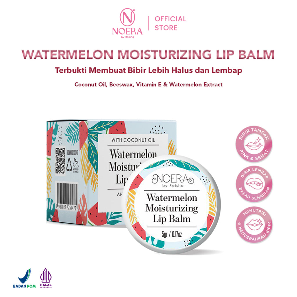 Noera Lip Care Set | New Vita Lip Serum + Watermelon Moisturizing Lip Balm + Watermelon Lip Scrub