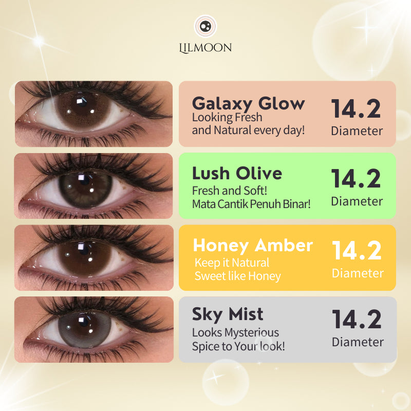 [Fuji Favorite] Lilmoon Softlens Kualitas Jepang softlens minus -1.00 natural contact softlens/softlens warna/Lensa kontak/Japan lens/Lensa minus/softlens brown/Grey