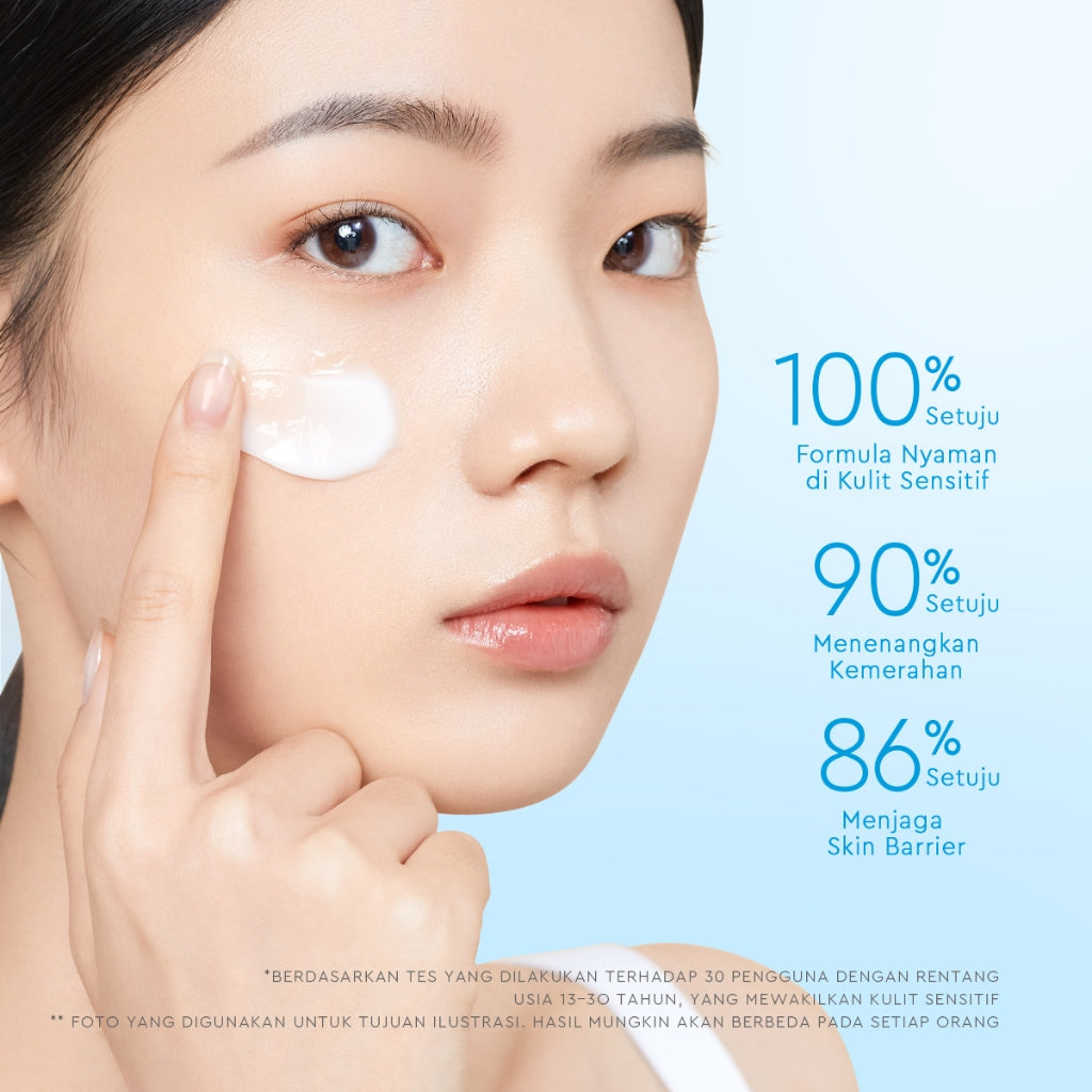 GLAD2GLOW Tremella Vita B5 Sensitive Calming Moisturizer | Gel Day & Night Cream Skincare g2g Pelembab Wajah Pemutih Wajah Mencerahkan g2glow official store