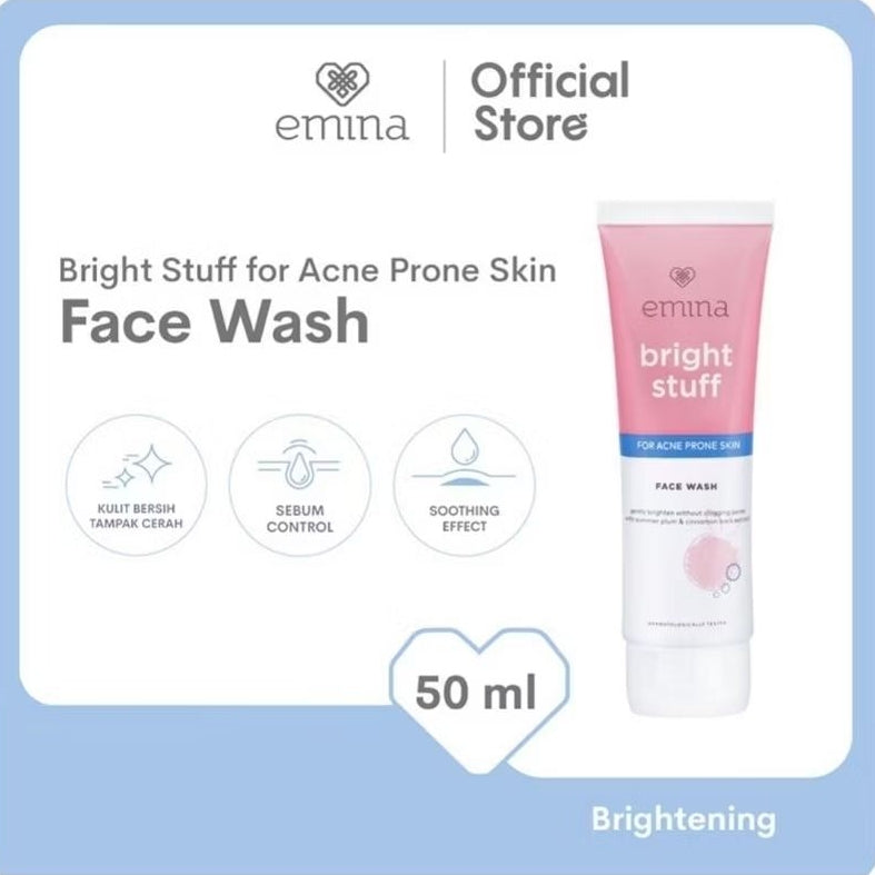 Emina Bright Stuff Pembersih Wajah Anti Jerawat 50 ml