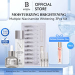 PREMIERE BEAUTE [Ready Stock] Brightening Moisturizing Niacinamide Whitening 3Pcs Set New Formula Ampoule 1.5ml*10pcs +Essence Toner 120ml + Night Cream 30g