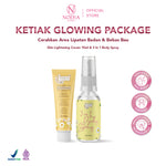 Noera Paket Pemutih Ketiak | Skin Lightening Cream 15ml & 3 In 1 Body Spray