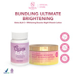 Noera Bundling Ultimate Brightening | Gluta ALA-C & Whitening Booster Night Vitamin Lotion