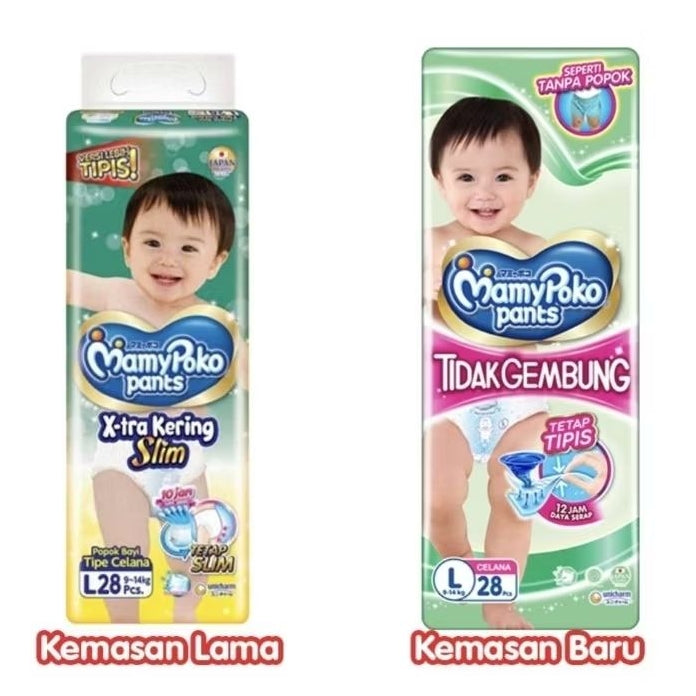 Mamy Poko Popok Celana Bayi Pampers Tidak Gembung L 28 pcs