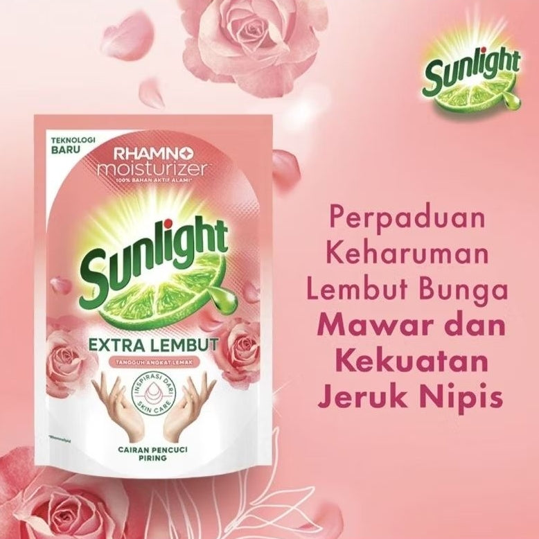 Sunlight Sabun Cuci Piring Ekstra Lembut Refill 600 ml