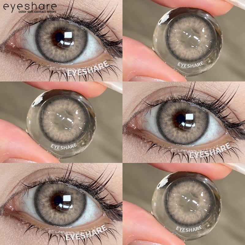 Eyeshare Softlens Minus Gray Brown 1Pasang Softlens Murah