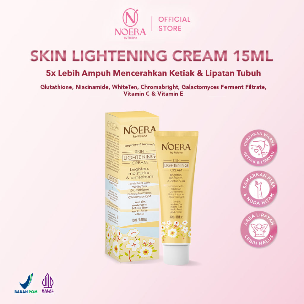 Noera Skin Lightening Cream | Brightening Armpit Cream Pemutih Lipatan Pemutih Ketiak Pemutih Selangkangan