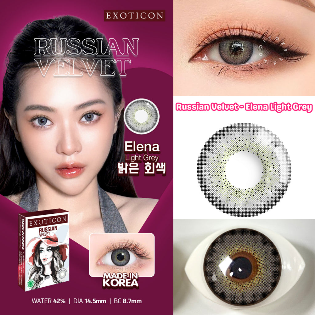 Exoticon Softlens - Light Grey Series | Softlens Wedding Made in Korea | Soflens Nyaman by Exoticon