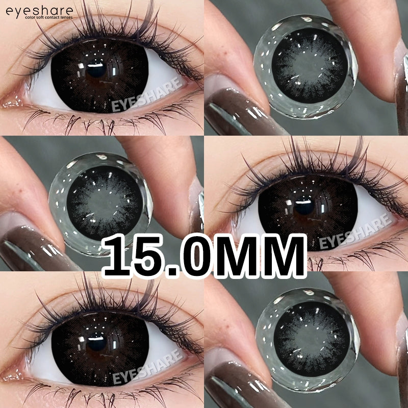 【COD】Softlens Sepasang Lensa kontak warna, lensa warna HOLLAND seri softlen Normal soflen brown Berwarna Lensa Besar Ukuran 14.5mm/Free Lens Case