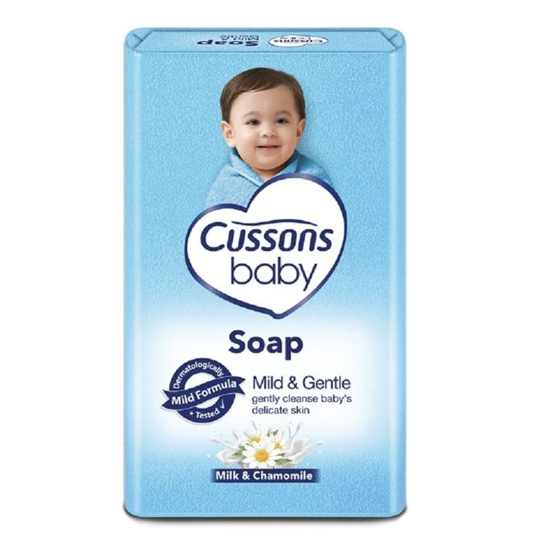 Cussons Baby Mild & Gentle Sabun Mandi Bayi Batang Milk & Chamomile 60 g