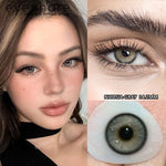 Eyeshare Brown Softlens Nicosia Brown Big Eyes 1Pasang Lensa Kontak Soft Softlen