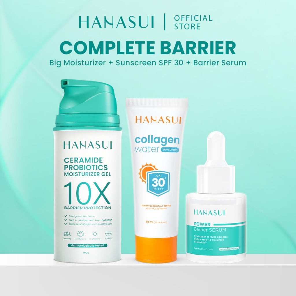 【BIG SIZE】Hanasui Ceramide Probiotics Moisturizer Gel 100ml - Pelembab Ringan Lembap Perbaiki Skin Barrier dan Mencerahkan