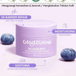 Glad2Glow Moisturizer Pelembap Wajah Anti Jerawat Blueberry 30 g