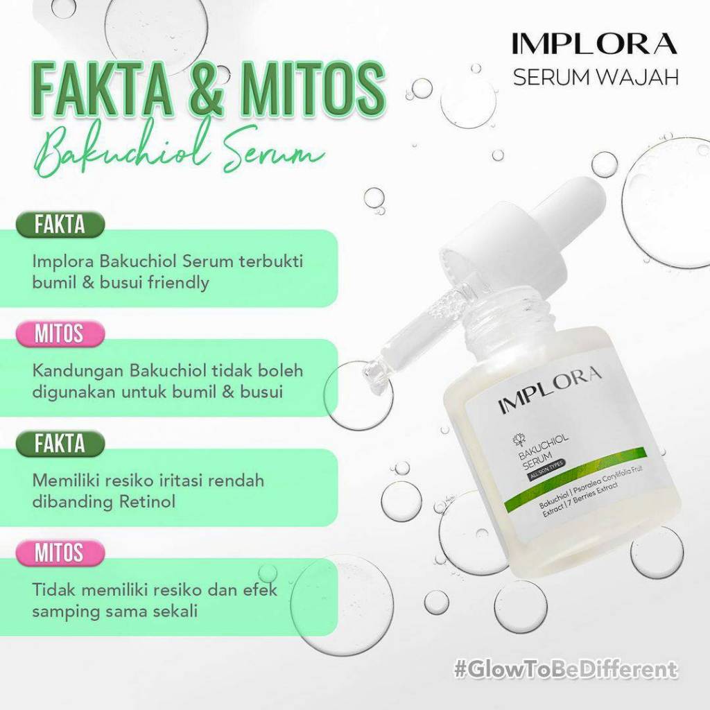 Implora Serum Wajah PROMO Bird Nest / DNA Salmon / Bakuchiol 20 ml