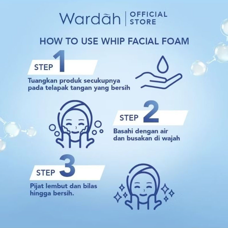 Wardah Lightening Pembersih Wajah Whip Foam 100 ml