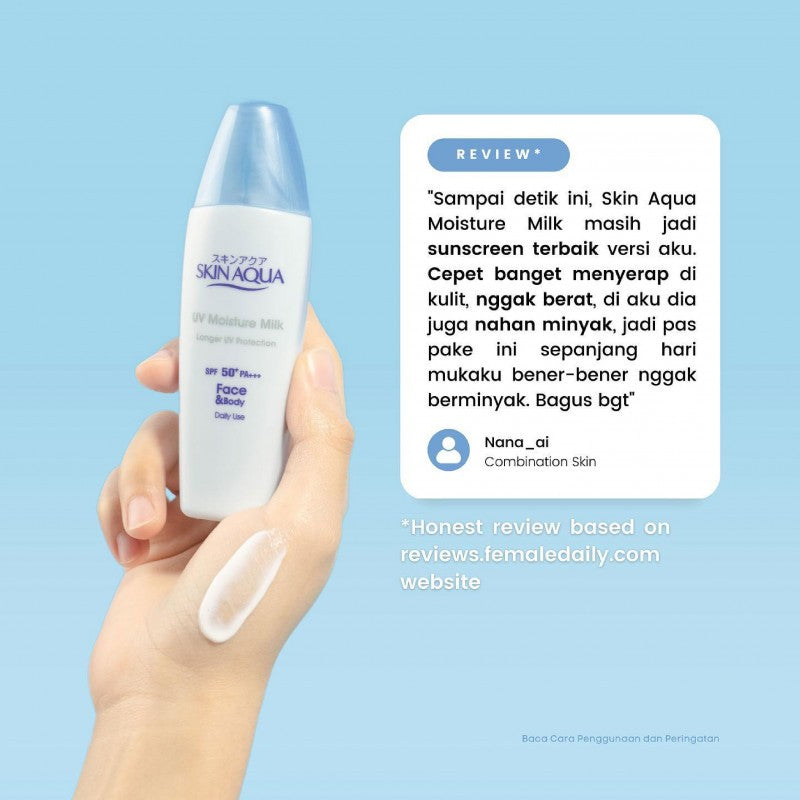 [BPOM] SKIN AQUA UV Whitening Milk SPF50 PA++ - Lightening & Moisturizing 40gr-100%ORIGINAL