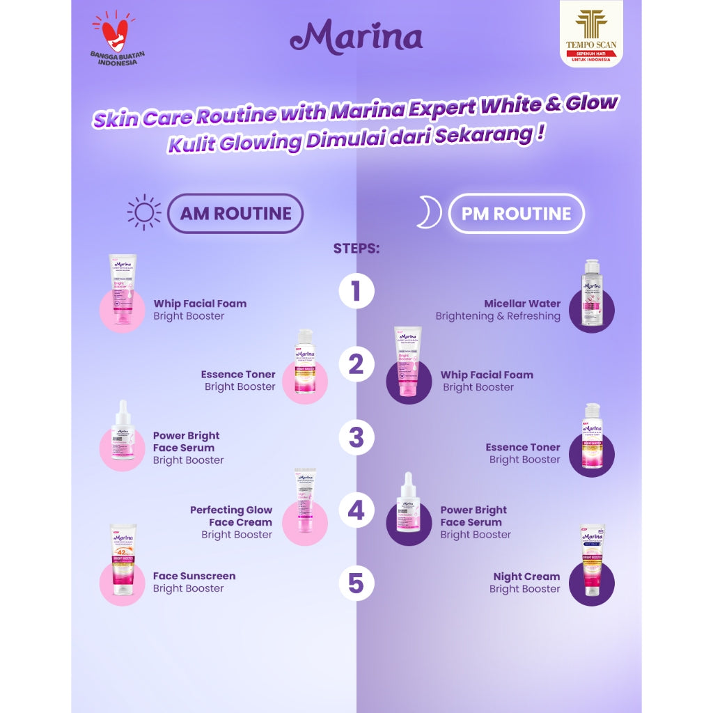 Marina Expert White & Glow Night Cream – Bright Booster 20ml - Exp Date [04.2027]