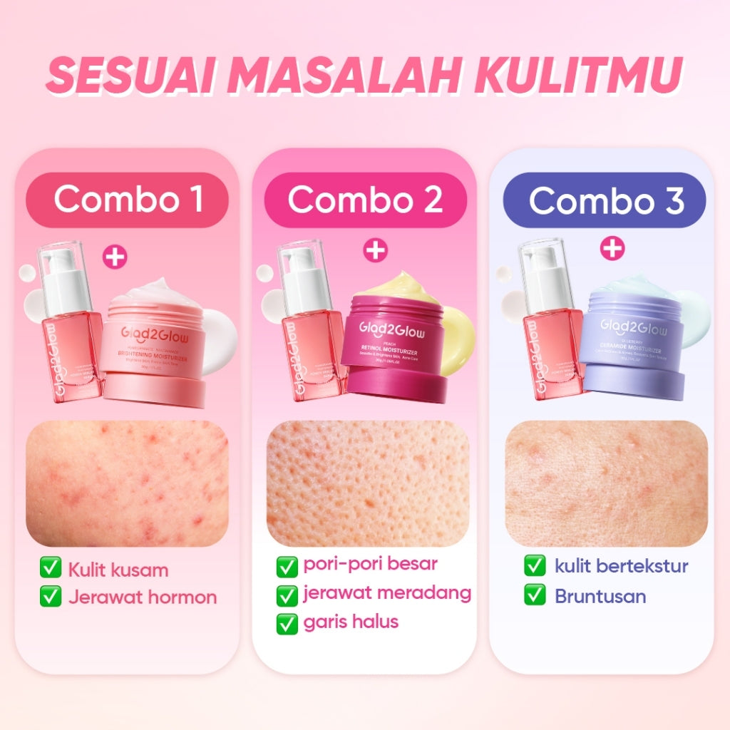 Glad2Glow Pomegrante Niacinamide Power Bright Serum Brightening Serum Mencerahkan Wajah Pemutih Wajah Serum Wajah Serum Glowing Serum Whitening Serum And Essence Wajah Facial Serum Niacinamide Serum Lightening Serum G2G Serum Bekas Jerawat Serum Wajah