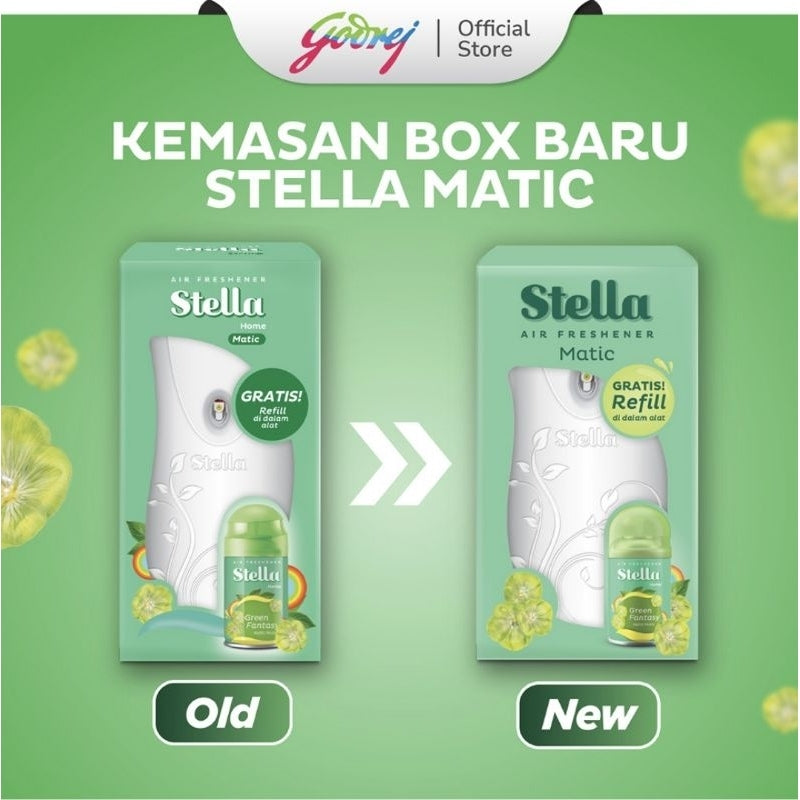 Stella Pengharum Ruangan Otomatis Alat + Refill 225 ml